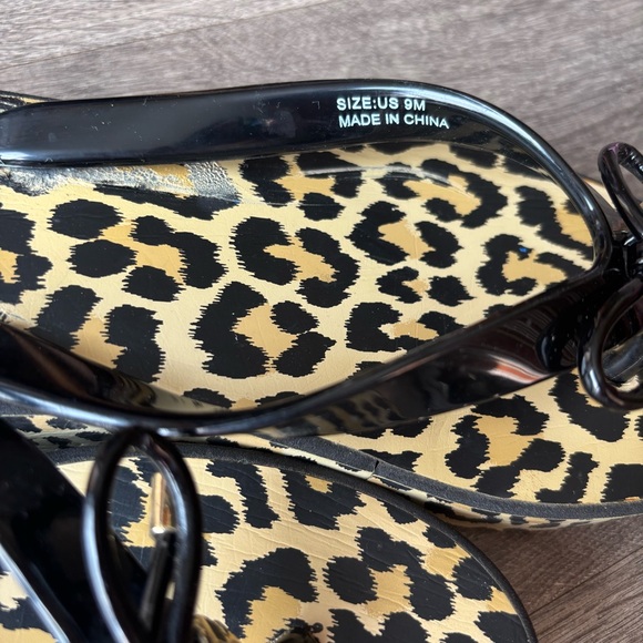 Kate Spade Leopard Print Platform Sandals size 9M - Picture 4 of 11